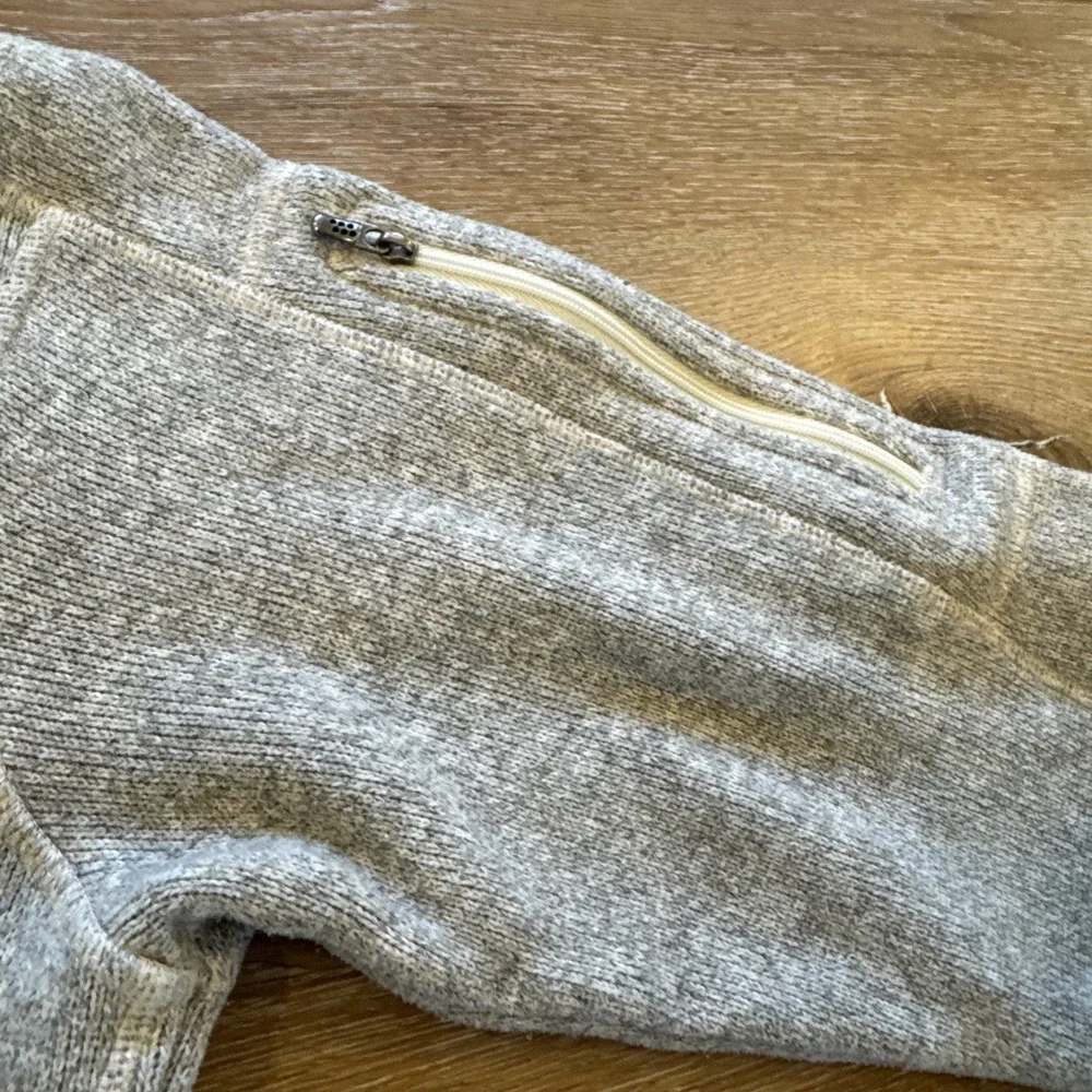 Patagonia Better‎ Sweater Jacket Womens L 1/4 Zip Fleece Gray 25615 Gorpcore